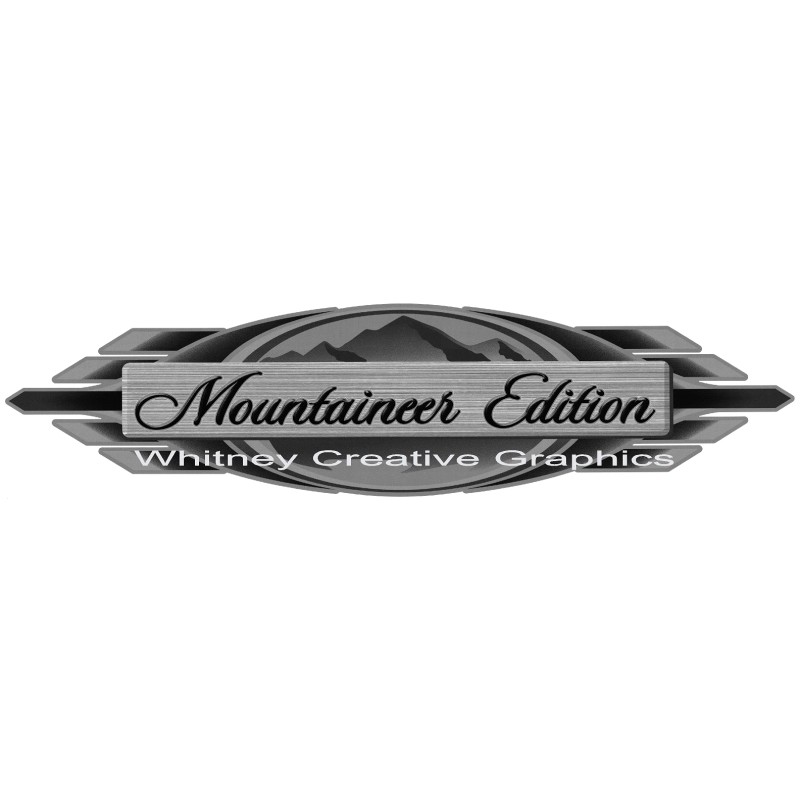 Whitney Montana "MOUNTAINEER EDITION" RV LOGO 2006 version Graphic decal