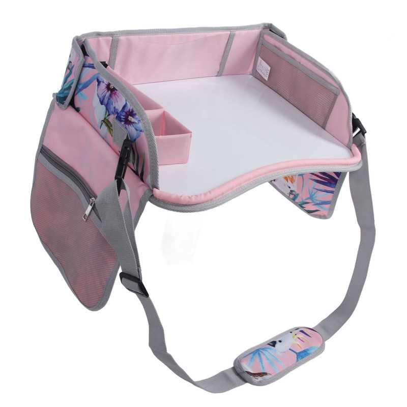 Kids Travel Tray Erasable Drawing Board Organization Pockets Activity Essentials