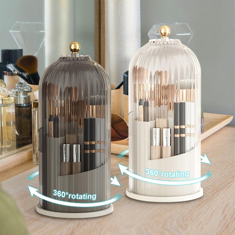 Chrrapte Make Up Cosmetic Organiser, 360 Rotating Makeup Brush Holder