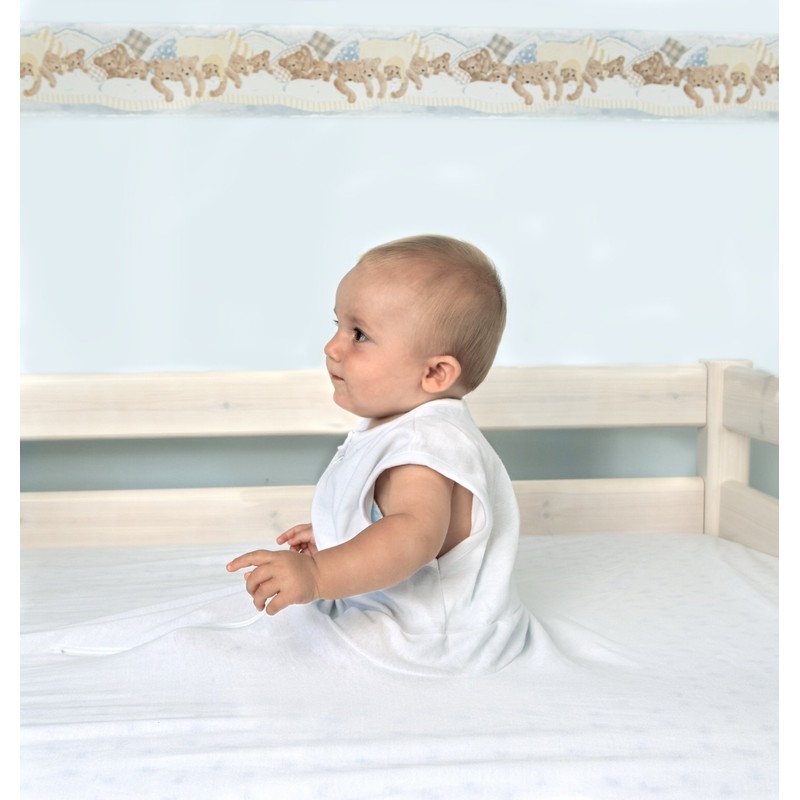 Safety bed sheet 80-90cm x 180-200cm (White)