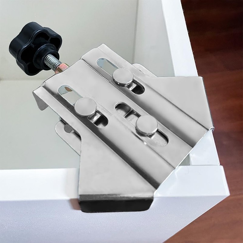90-Degree Right Angle Clamps, 2-Piece Set, Metal Adjustable Swing Clamps