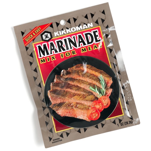 Kikkoman Marinade Mix for Meat, 1-Ounce Packages (Pack of 24)