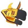 Shooting Tabs Golden Gold and Black Leather Archery Finger Guard