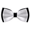 Alizeal Mens Adjustable Pre-tied Bow Tie for wedding, White
