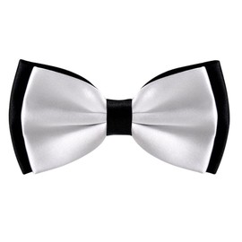 Alizeal Mens Adjustable Pre-tied Bow Tie for wedding, White