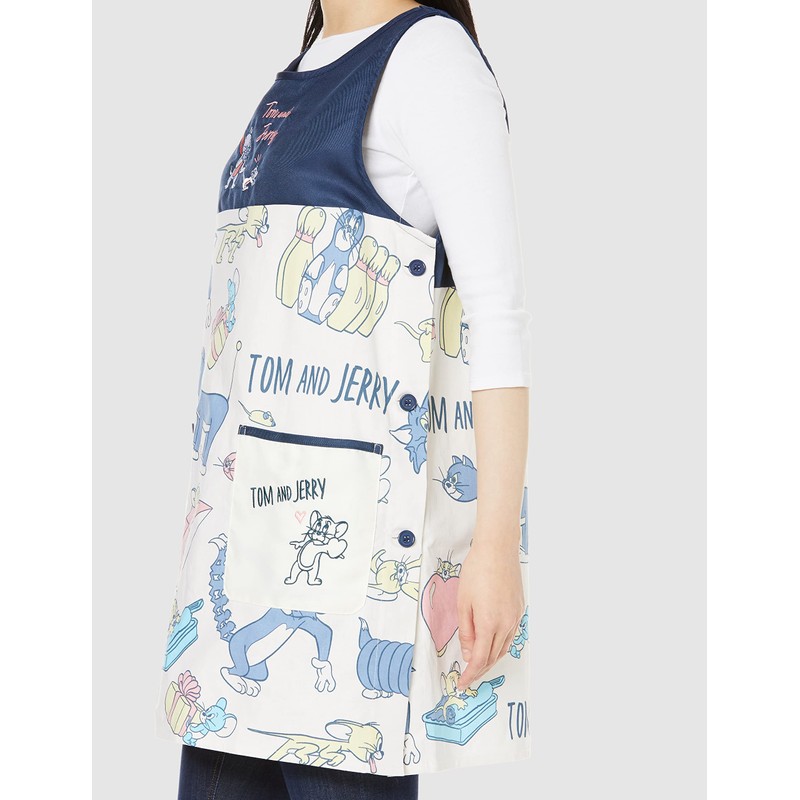 Marushin 4105021000 Tom and Jerry Orchid-type Apron, H 33.1 x