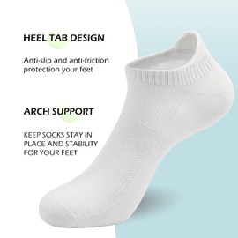 SERISIMPLE Women Ultra Thin Socks Viscose Bamboo Low Cut No Show Ventilating Low Ankle Anti Odor Arch Support Mesh Socks 5 Pairs (Large, Mixed color1)