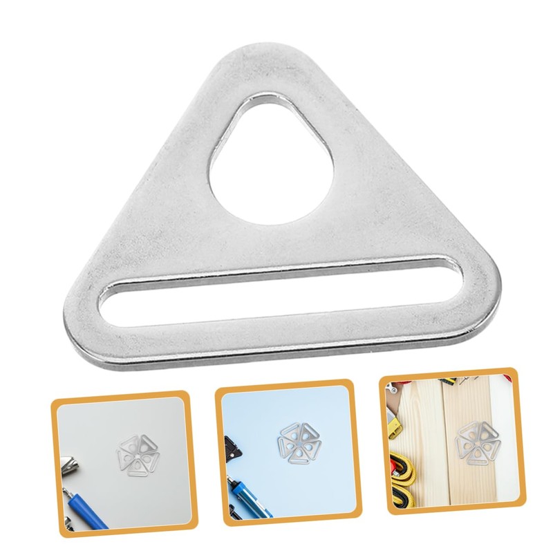 Abaodam 15pcs Stainless Steel Outdoor Expansion Buckles Canopy Triangle Buckles