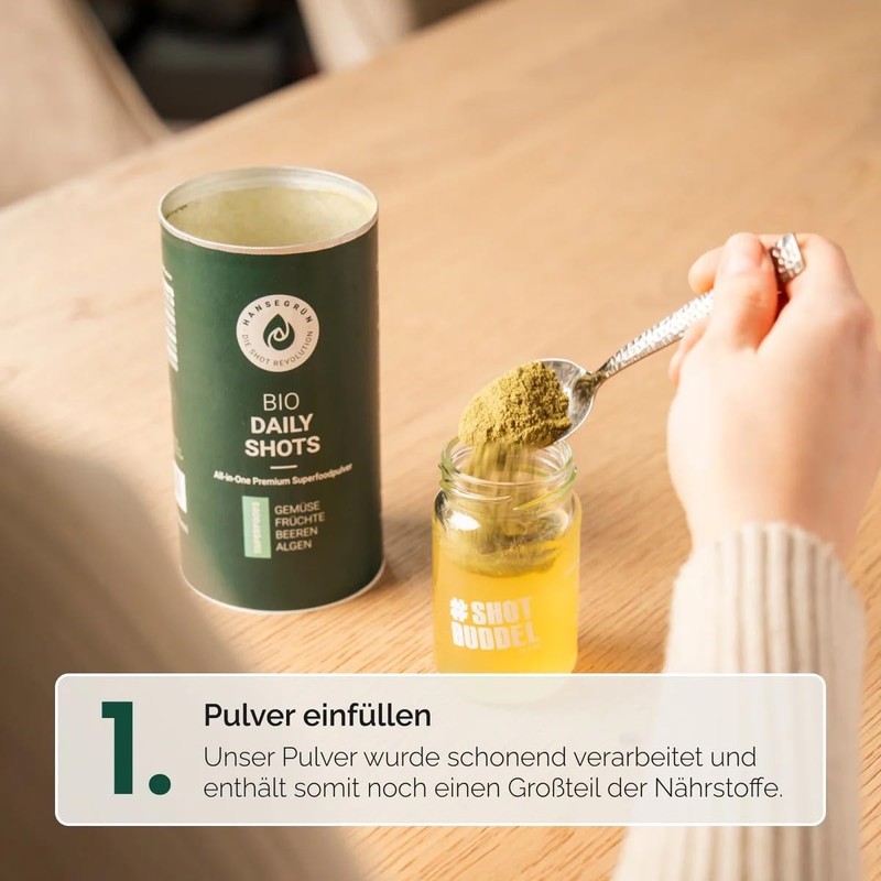 Hansegrün - Bio Daily All-in-One Shots (Pack of 60) -