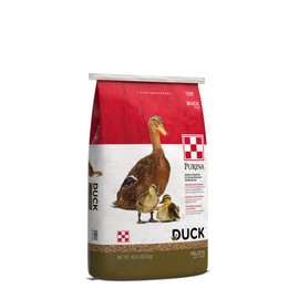 Purina Duck Food Pellets with Niacin, Prebiotics & Probiotics, Nutritionally Complete for All Life Stages, 40 lbs