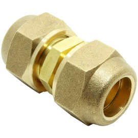 Air Conditioning Split Connection Nipple Set 5/8 Inch with Brass Nuts for Copper Pipe