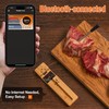 lfcforldx Wireless Smart Meat Thermometer with Bluetooth Long Range Measures