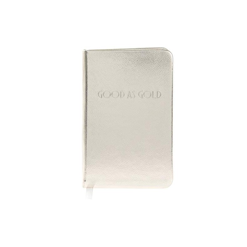 A6 Metallic Hardback Notebook 'Good As Gold'