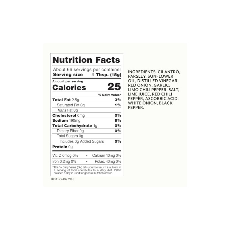 Roland Foods Chimichurri Sauce, 35.2 Ounce Jar, Pack of 1