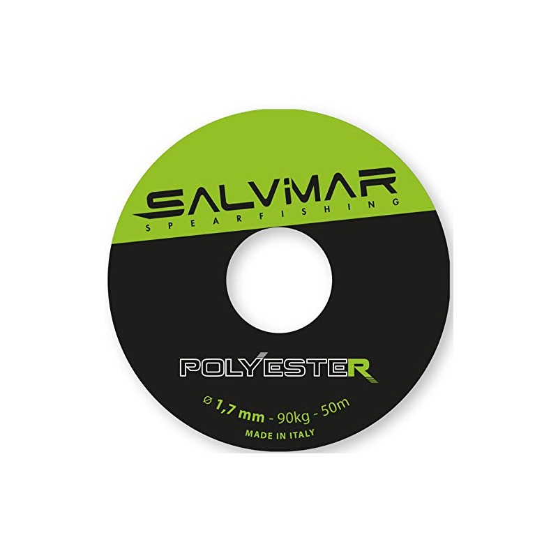 SALVIMAR Polyester, Unisex Adult, Black Green, 50 m