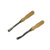 Wooden Straight Ripping Chisel + Wooden Bent Ripping Chisel Upholstery