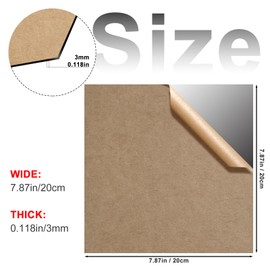 Gute 6Pcs Cast Acrylic Sheet,Acrylic Sheet Opaque Plastic Sheet 8 x 8 Inch (.118" Thick) for Signs, DIY Display Projects, Craft and Easy to Cut（Black）