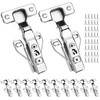 10 Pack 1/2'' Overlay Soft Close Cabinet Hinges – 105°