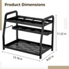 Hair Tools Organizer, 2-Tier Storage Countertop Organizer with Multiple Compartments