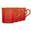 Le Creuset Stoneware Set of 4 Mugs, 14 oz. each,
