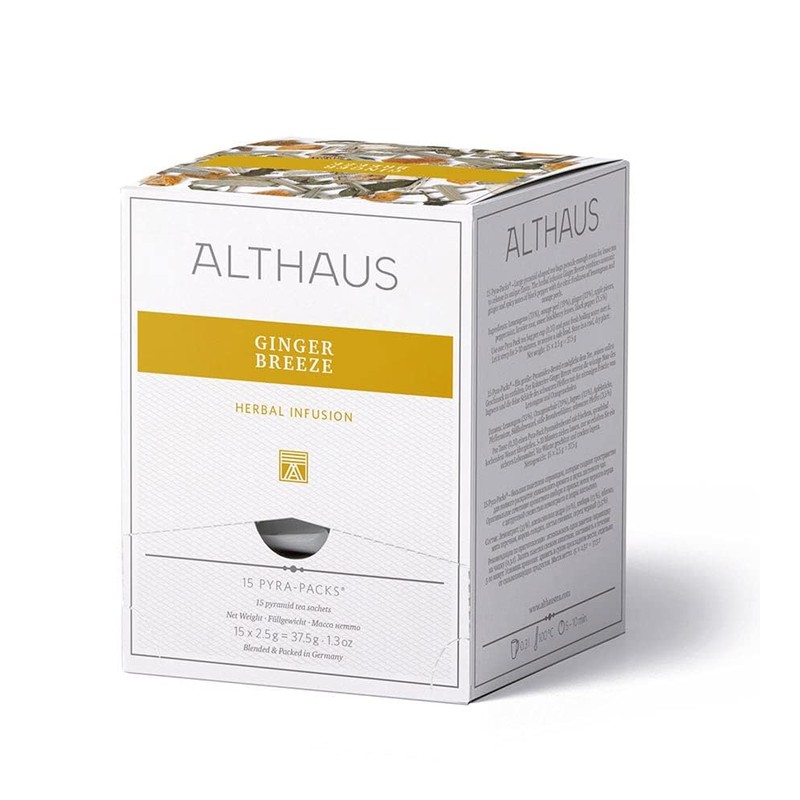 Althaus Tea Ginger Breeze ⋅ Organic Herbal Tea in Pyramid