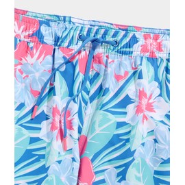 vineyard vines Men's Standard 7" Printed Chappy Trunks, Floral Tide Blue