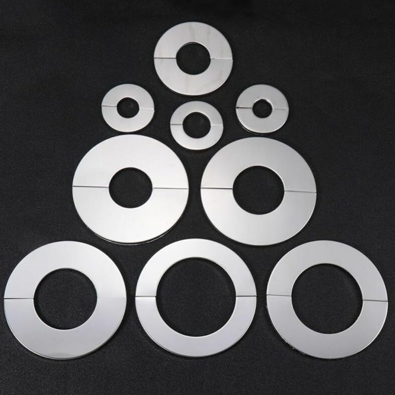 Stainless Steel Water Pipe Wall Covers Bathroom Shower Faucet Decorative