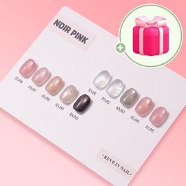 Revzel Revgel Noir Pink Magnetic Gel 10-piece set / 레브젤 누아르핑크 자석젤 10종 세트