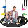 HeyZoo 48 inch Tree Swing, Larger Saucer Flying Swing for