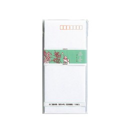 Marui Double Envelopes, Long No. 4, Grace, 10 Sheets x 10 Pack, F-41 x 10P