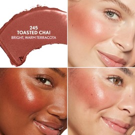 COVERGIRL Trublend Skin Enhancer Blush Balm Stick, Vegan Formula, Easy to Use, Glides on Effortlessly, Non-Greasy, Doesn't Crease - 245 Toasted Chai (Bright, Warm Terracota)