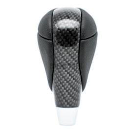 SHIFTIN Black Leather Carbon Pattern Gear Shift Knob Shifter for Lexus ES300h ES350 GS300 GS350 GS430 GS450h GS460 IS250 IS300 IS350 LS460 LS600h RX350 RX450h (Black Leather/Carbon Pattern)