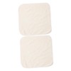 Baluue 6pcs Bamboo Fiber Face Washcloths Reusable Gentle Towels for