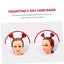 Baluue Valentine's Day Hair Band Heart Shape Women Clip Hair Hoop Safe Material for Boys and Girls