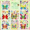 HOWAF 24 Pieces Spring Butterflies Craft Stickers Make Your Own