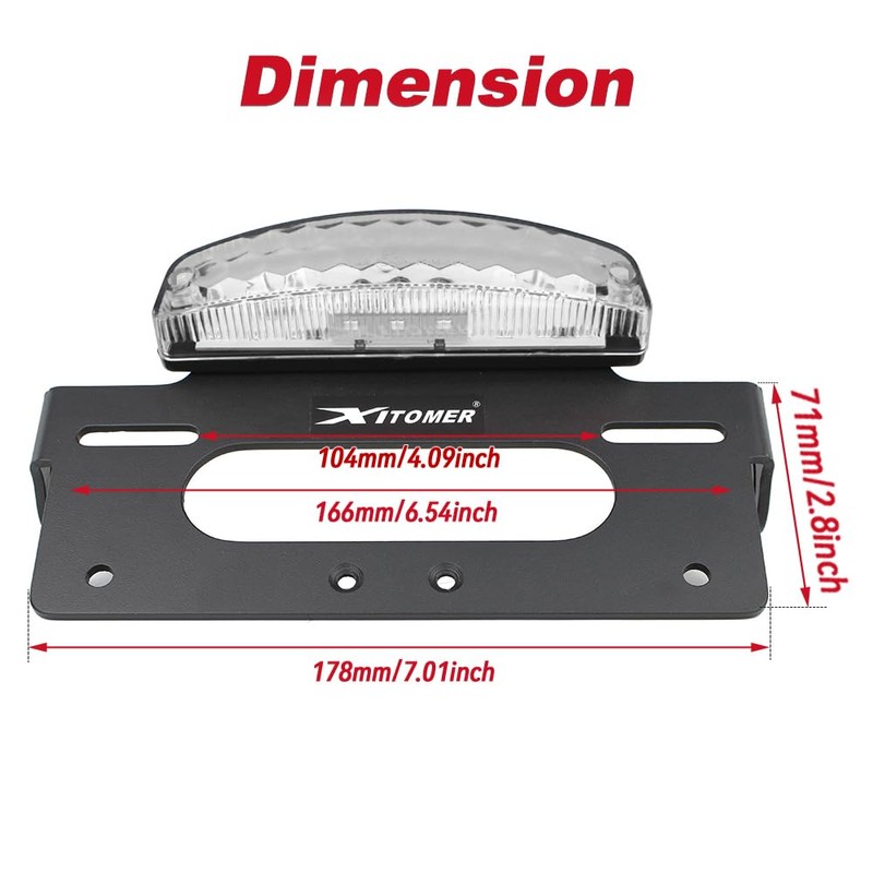 Xitomer Fender Eliminator Compatible with KLX300 KLX300SM 2024 2025 2026