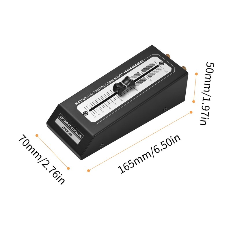 YDuupxe Passive Volume Control, HiFi Preamp for Active Monitor Speakers,