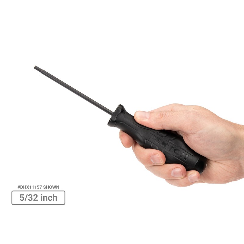 TEKTON Hex High-Torque Black Oxide Blade Screwdriver Set, 9-Piece (5/64-3/32,
