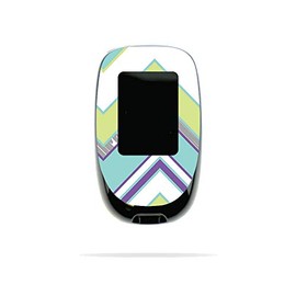 MightySkins Skin Compatible with Accu-Chek Nano - Pastel Chevron | Protective, Durable, and Unique Vinyl Decal wrap Cover | Easy to Apply, Remove, and Change Styles | Made in The USA