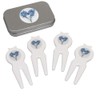 Azeeda 'Sprig of Forget Me Nots' Golf Divot Tool/Repair Fork