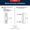 Heath Zenith White Metal Wired Lighted Push Doorbell Button