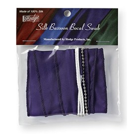 Hodge Silk Bassoon Bocal Swab - Purple