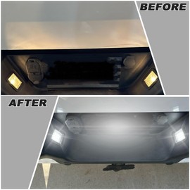 ULTRALTH LED License Plate Light for 2015-2022 Ford F150 & 2017-2022 F150 Raptor - White Tag Lamp Assembly (2-Pack) | Direct Replacement, Plug & Play