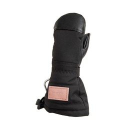 CHOPPER MILL Kids Mountain Mittens for Skiing, Snowboarding, Sledding, Insulated with Extra Long Cuff to Keep Hands Warm in Winter, Midnight, Size 5