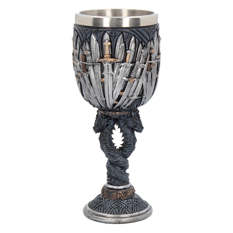 Nemesis Now B2947H7 Sword Goblet 17.5 cm Black Resin with