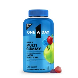 Men’s Multivitamin Gummies, Daily Dietary Supplement, Essential Vitamins for Men’s Wellness & Energy Support, Easy Chew Gummies, 170 Count