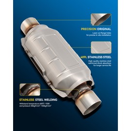 PHILTOP Catalytic Converter Fit For 1996-1999 Express/Savana 1500 5.7L, 2003-2006 Express/Savana 1500 4.3/5.3L, 1996-1999 Express/Savana 2500 5.7L Replace 83508 Direct-Fit (EPA Compliant)