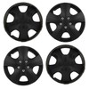SCITOO 15" Black Hubcaps Set of 4, fits Cars, Trucks,