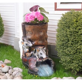 Euiroet Garden Rain Downspout Diverter, Splash Block & Gutter Extender, Decorative Gutter Extension Downspout, 3"x4" Downspouts, Eco-Friendly Resin, Unique Outdoor Decor Gift