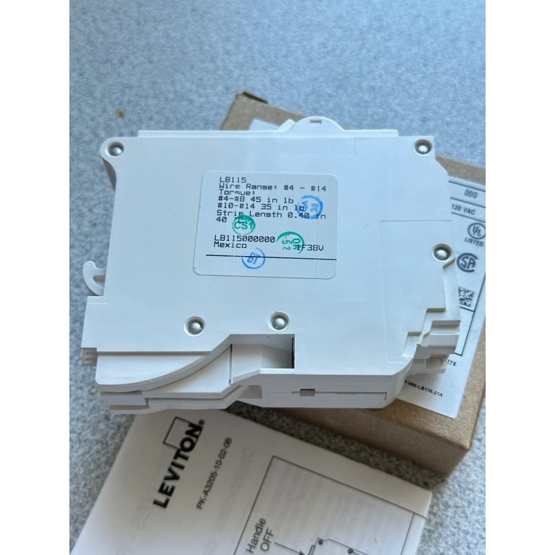 Leviton NEW Leviton LB115 Plug-In Circuit Breaker, 15A, 1 Pole,